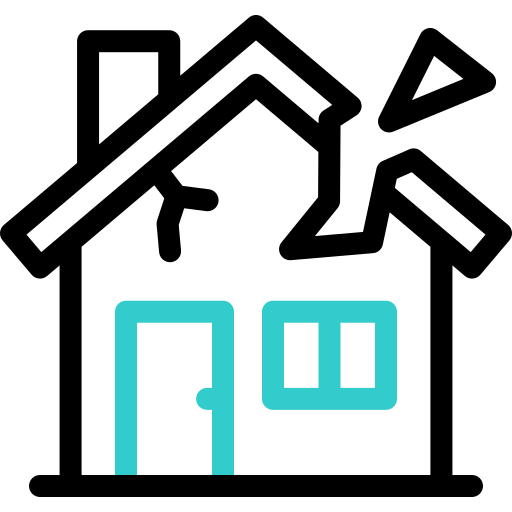 Schimmelvorming door lekkage op het dak